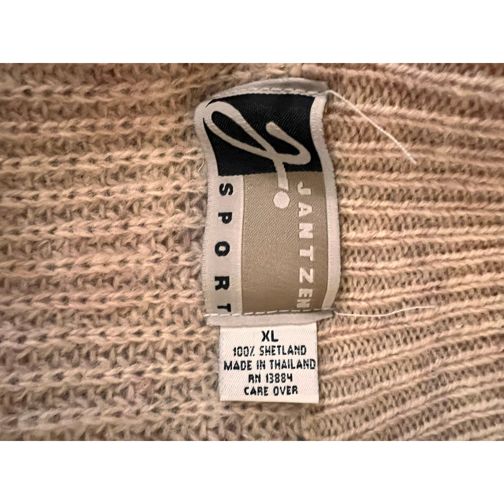 Vintage Woman’s Jantzen zip up wool Cardigan sweater size XL 1970-1980’s - Picture 3 of 10